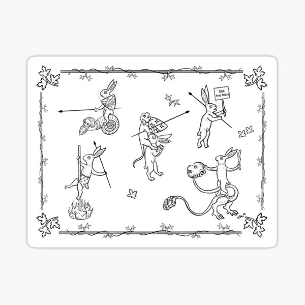 Marginalia Art Print Sticker