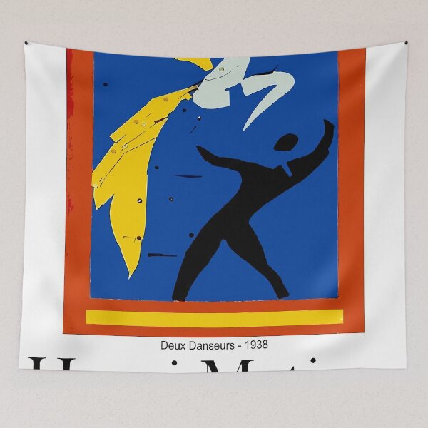 Item preview, Vintage 1938 Matisse Deux Danseurs Exhibit Advertising Print designed and sold by Linda Hauck.