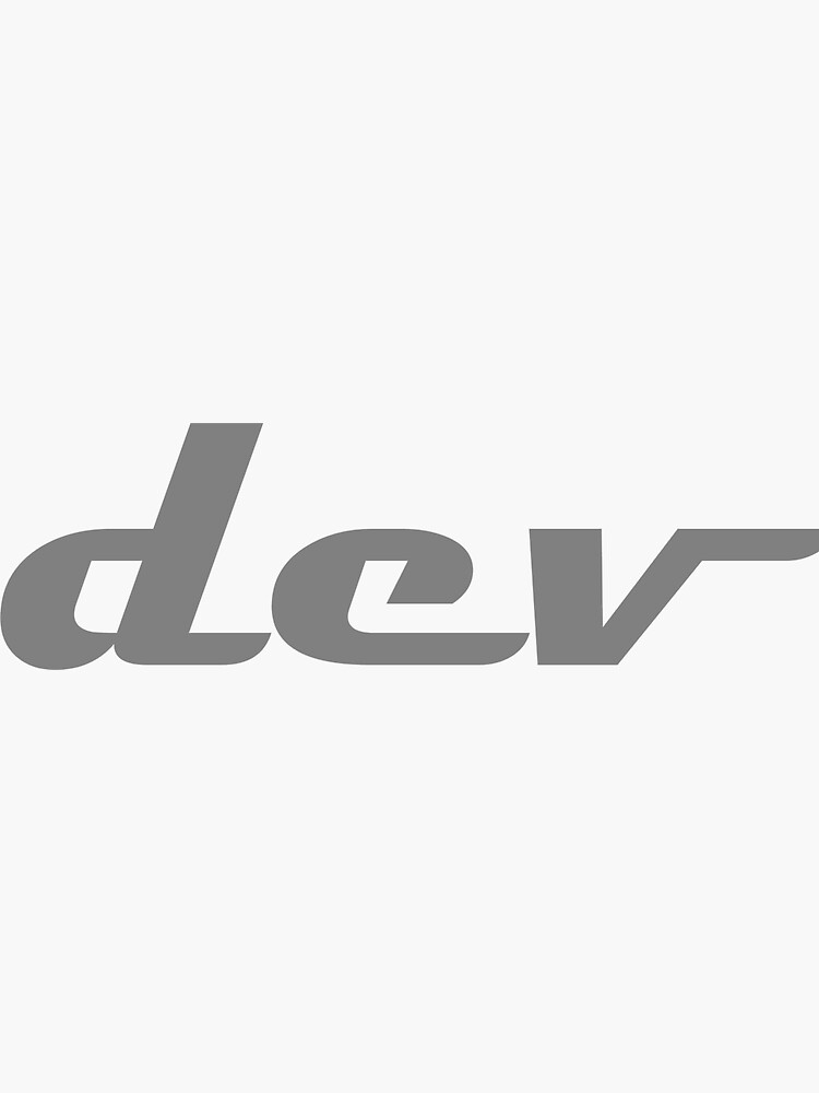 Dev Sticker For Sale By Cassiestudios Redbubble