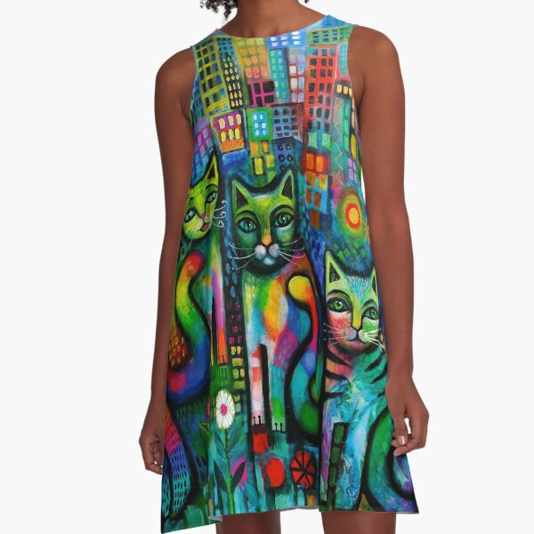 Metropolitan cats A-Line Dress