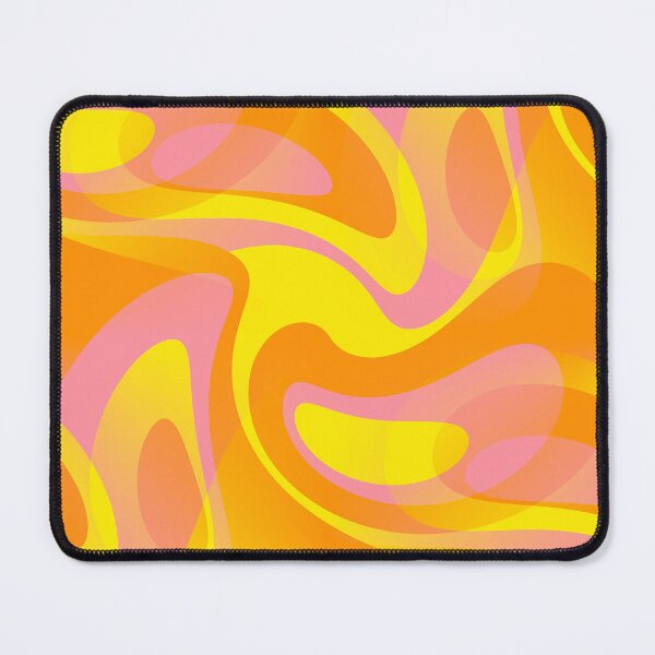 Item preview, Feeling Groovy - 60's Mod Abstract in Orange, Pink and Yellow designed and sold by MellowCat.