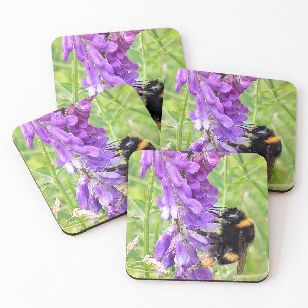 Item preview, Bumble Bee on Purple Flowers designed and sold by Hunnybugs.