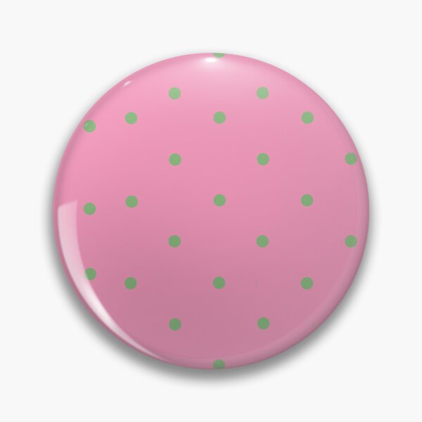 Item preview, Green Polka Dots on a Pink Background, Large Sized Repeating Pattern designed and sold by Nicolette Olivier.