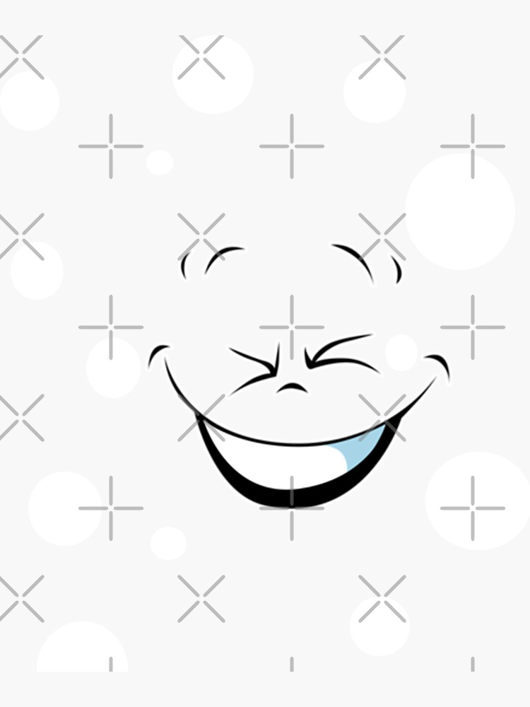 "choke laugh bliss emoji face with polka dots" Sticker for Sale by