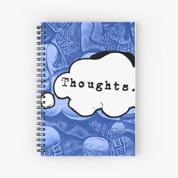 Thought Bubble Thinking about Thoughts Spiral Notebook