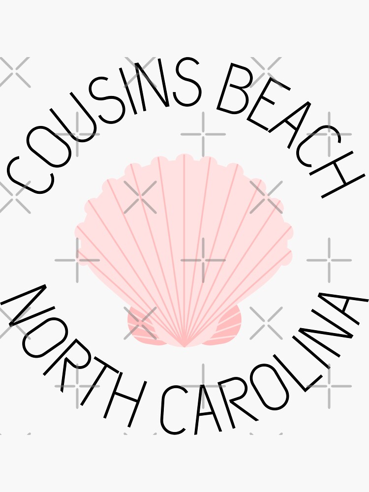 Sticker « Cousins Beach North Carolina Cute Design - L'été Où Je Suis ...