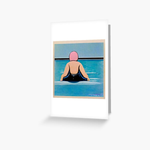 Item preview, Abstract Woman in Pastel Swimming Pool designed and sold by ottaringi.