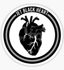 Jet Black Heart Sticker