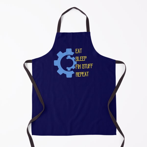 Item preview, Eat sleep fix stuff repeat cog wheel designed and sold by Randa Ranmania.