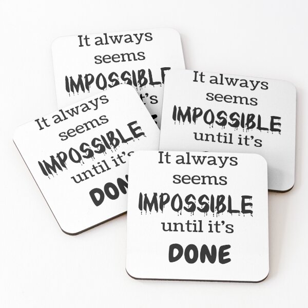 Item preview, It always seems impossible until it's done designed and sold by Credere.