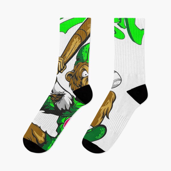 Item preview, Green and brown home run monkey, Swim briefs Clothing, baseball printing, food, sport designed and sold by BlackDiamond96.
