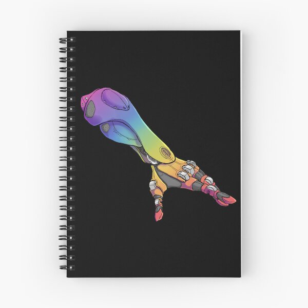Item preview, Rainbow robot arm sticker designed and sold by Phosph0rescence.