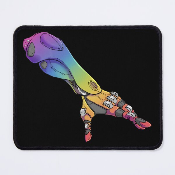 Item preview, Rainbow robot arm sticker designed and sold by Phosph0rescence.
