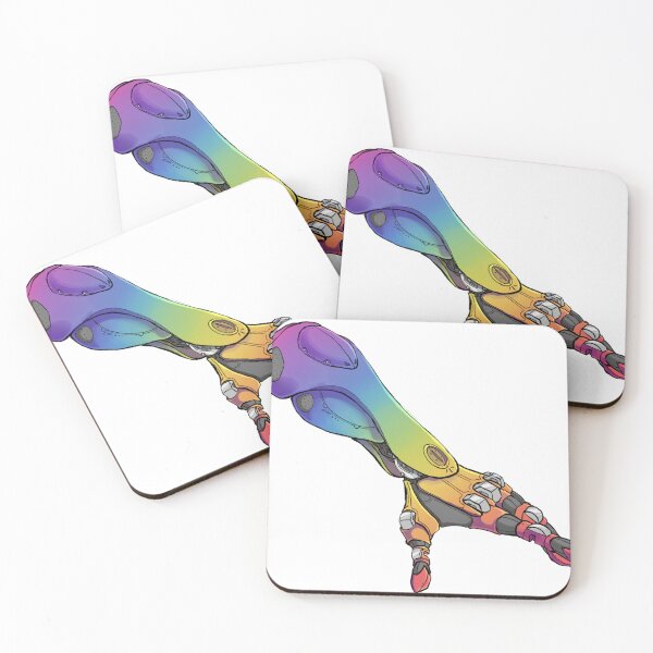 Item preview, Rainbow robot arm sticker designed and sold by Phosph0rescence.