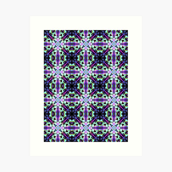 Item preview, Geometrical fractal art of rectangles and fixtures of parallel structures and saturated colors 2 designed and sold by Shape-And-Color.