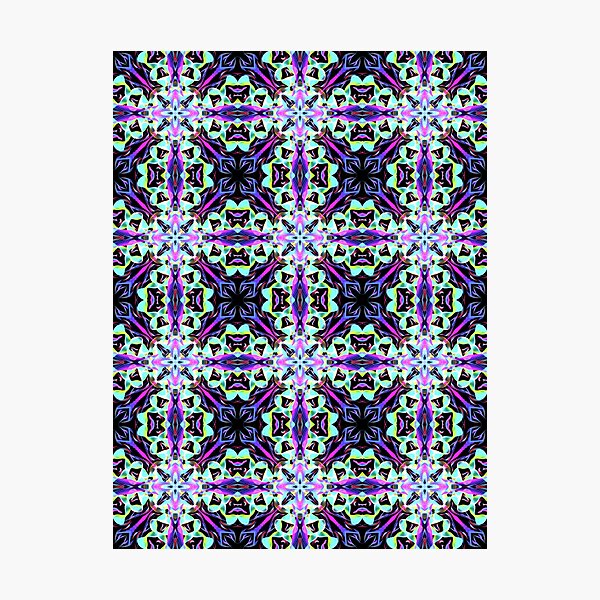 Item preview, Geometrical fractal art of rectangles and fixtures of parallel structures and saturated colors 2 designed and sold by Shape-And-Color.