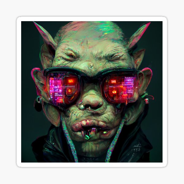 Artikel-Vorschau von Gargor Der Cyberpunk-Golbin, designt und verkauft von thelofidragon.