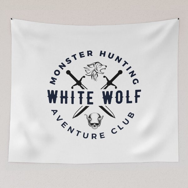 Item preview, White Wolf - Monster Hunting Adventure Club - White designed and sold by Fenay Designs.