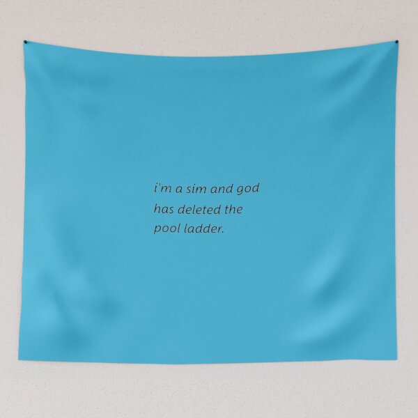 Item preview, god deleted the pool ladder (black) designed and sold by meloch10.
