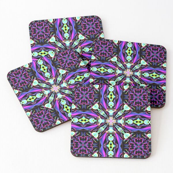 Item preview, Geometrical fractal art of rectangles and fixtures of parallel structures and saturated colors 4 designed and sold by Shape-And-Color.
