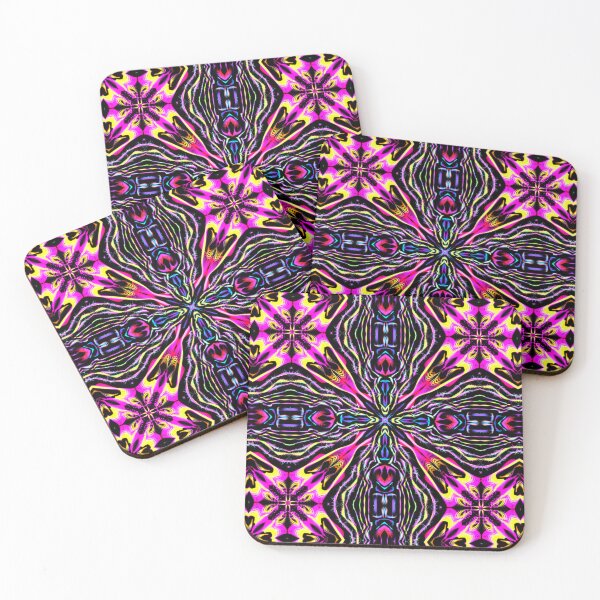 Item preview, Geometrical fractal art of rectangles and fixtures of parallel structures and saturated colors 7 designed and sold by Shape-And-Color.