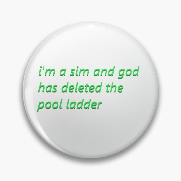 Item preview, god deleted the pool ladder designed and sold by meloch10.