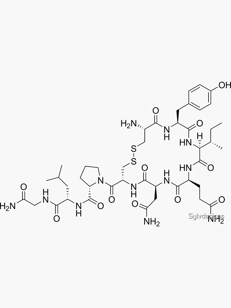 Oxytocin Molecular Structure by Sylvdesigns