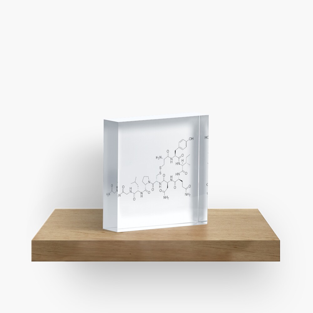 Oxytocin Molecular Structure Acrylic Block