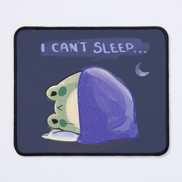 Aperçu de l'œuvre Insomnie - Je ne peux pas dormir, Kewi la grenouille créée et vendue par SweetWhimsy.