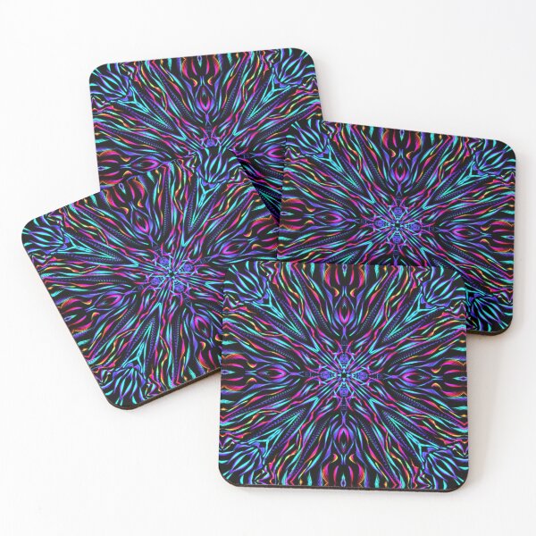 Item preview, Geometrical fractal art of rectangles and fixtures of parallel structures and saturated colors 15 designed and sold by Shape-And-Color.