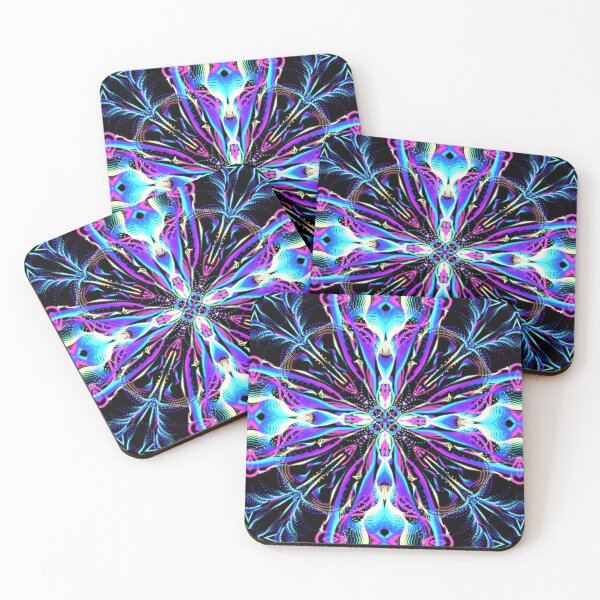 Item preview, Geometrical fractal art of rectangles and fixtures of parallel structures and saturated colors 18 designed and sold by Shape-And-Color.
