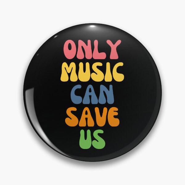 Item preview, Colourful Only Music Can Save Us For Music Festival And Music Lovers designed and sold by Funwithmusic.