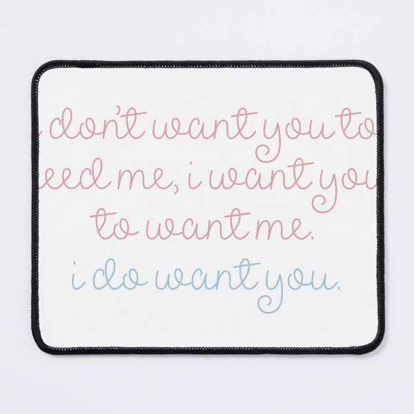 Item preview, i do want you (cursive) designed and sold by lilystickers65.