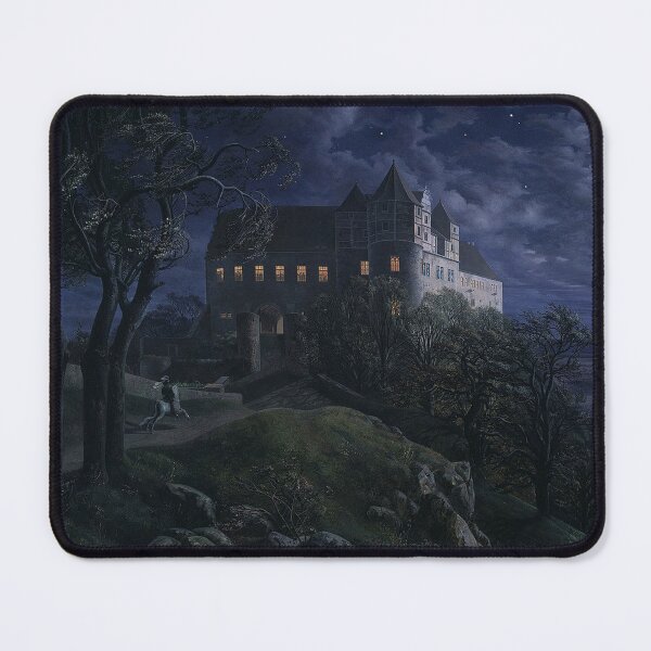 Item preview, Scharfenberg Castle by Night Burg Scharfenberg bei Nacht - Ernst Ferdinand Oehme designed and sold by Vintage Designs +.