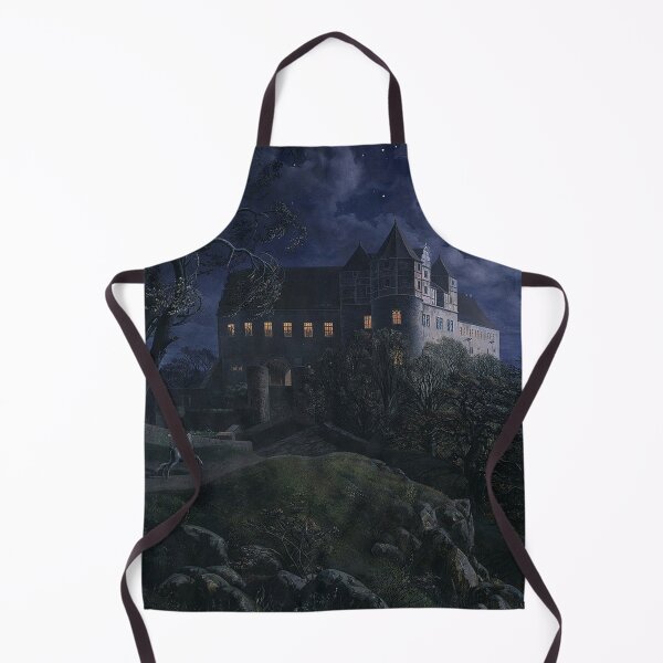 Item preview, Scharfenberg Castle by Night Burg Scharfenberg bei Nacht - Ernst Ferdinand Oehme designed and sold by Vintage Designs +.
