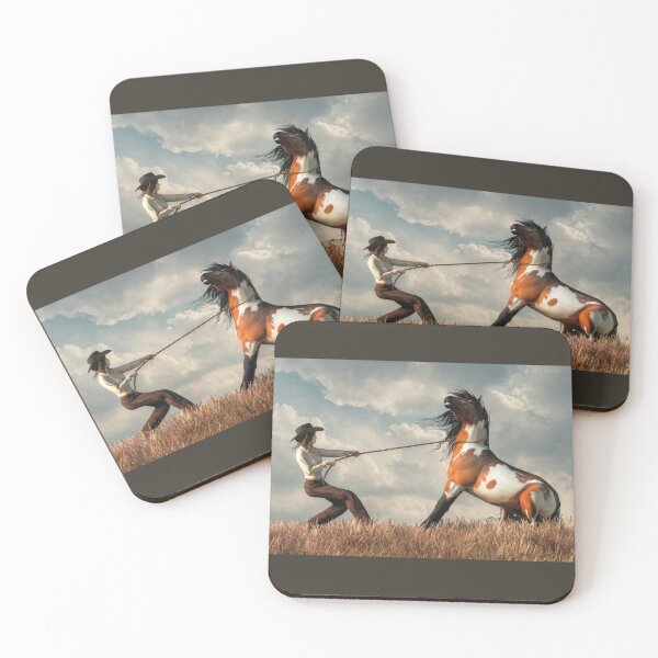 Item preview, Cowgirl Taming a Horse designed and sold by Daniel Eskridge.
