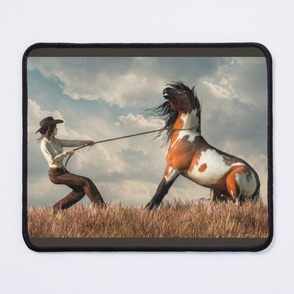 Item preview, Cowgirl Taming a Horse designed and sold by Daniel Eskridge.