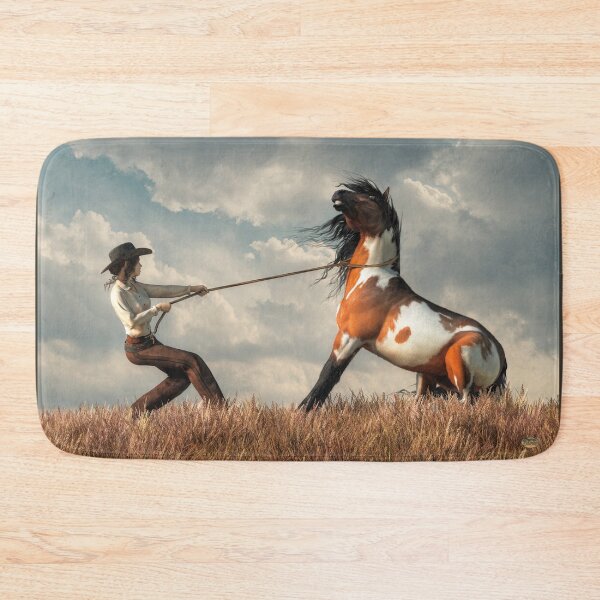 Item preview, Cowgirl Taming a Horse designed and sold by Daniel Eskridge.