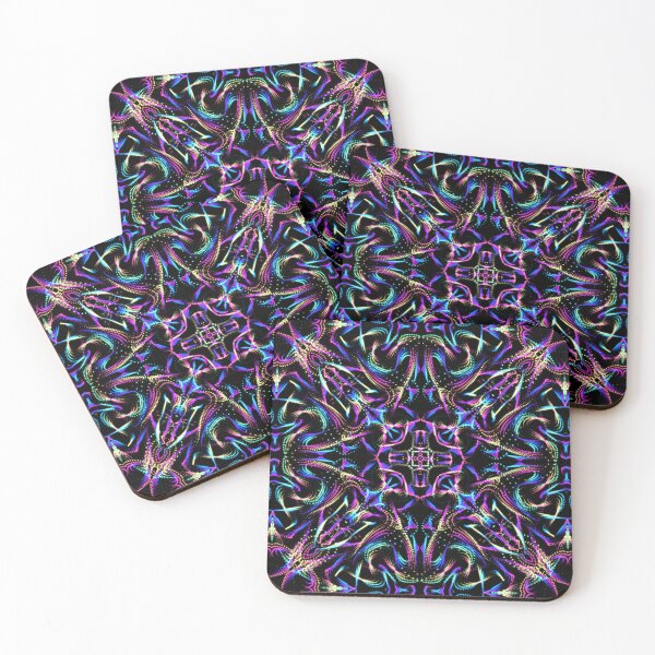 Item preview, Geometrical fractal art of rectangles and fixtures of parallel structures and saturated colors 22 designed and sold by Shape-And-Color.