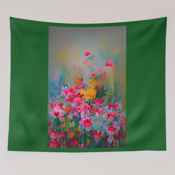 Item preview, Symphony of pink flowers designed and sold by advanceprintart.