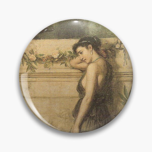Artikelvorschau, Forlorn woman vintage art in Greek style entworfen und verkauft von Vintage Designs +.
