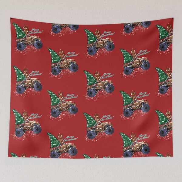 Item preview, Merry Christmas Santa Driving A Monster Truck Vintage designed and sold by tronictees.