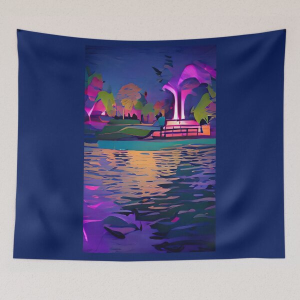 Item preview, Gazebo by the lake designed and sold by advanceprintart.
