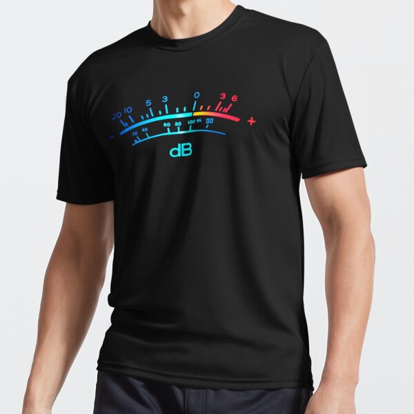 T-shirt vu meter ingegnere del suono