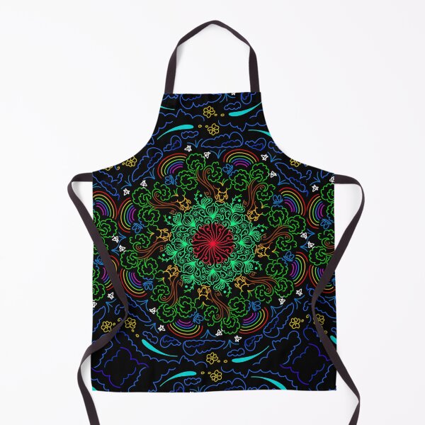 Item preview, Abstract color doodle mandala designed and sold by nickardi.