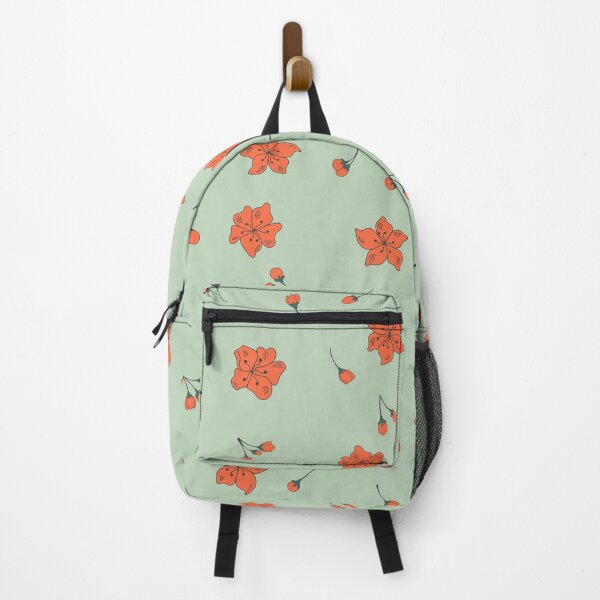 Item preview, Sakura - Wabi Sabi - Pink Cherry Blossom Flowers + Buds on Mint Green / Matcha designed and sold by Carrie Cantwell Art.