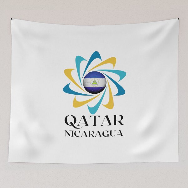 Item preview, Qatar Football soccer team Nicaragua designed and sold by DesignsbyMona.