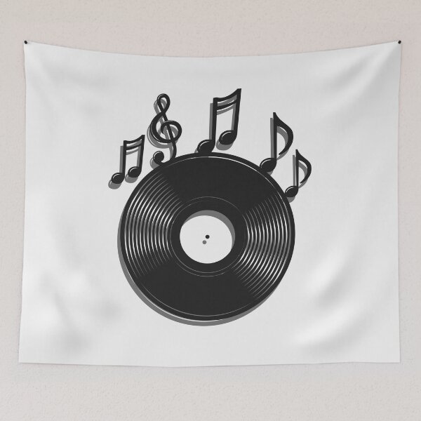 Item preview, Vinyl Record LP - Music Notes designed and sold by RoninUnknown.