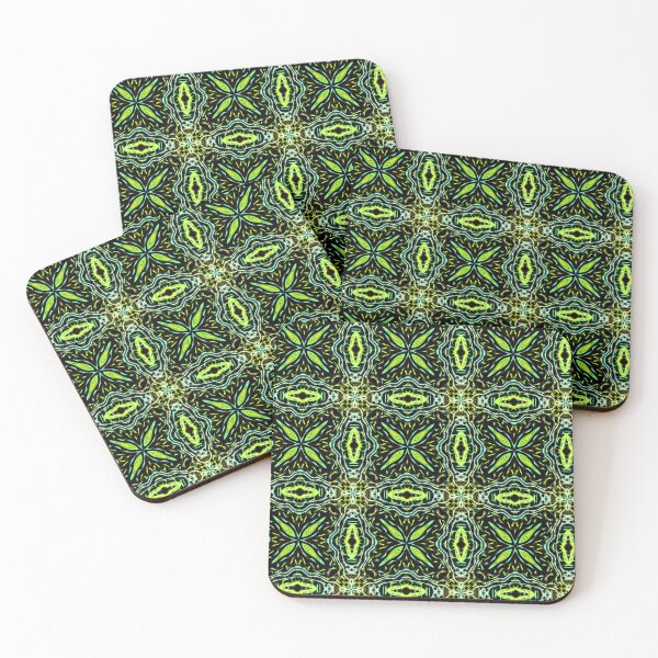 Item preview, Geometrical fractal art of rectangles and fixtures of parallel structures and saturated colors 37 designed and sold by Shape-And-Color.