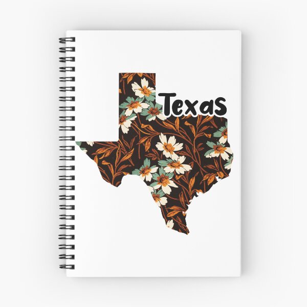 Item preview, Floral Map of USA States Texas - Map of Texas designed and sold by AmethystMurad.